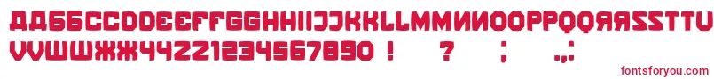 KalinkaDistorted Font – Red Fonts on White Background