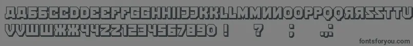 KalinkaShadow Font – Black Fonts on Gray Background