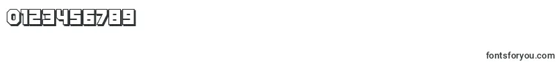 KalinkaShadow-Schriftart – Schriften für Zahlen und Nummern