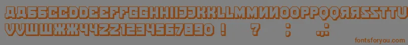 KalinkaShadow Font – Brown Fonts on Gray Background