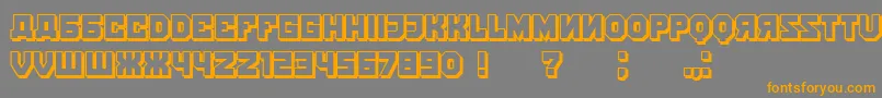 KalinkaShadow Font – Orange Fonts on Gray Background
