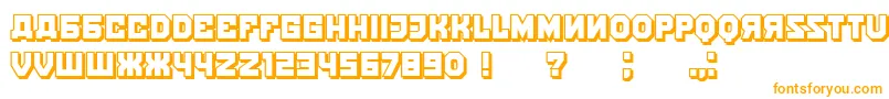 KalinkaShadow Font – Orange Fonts on White Background