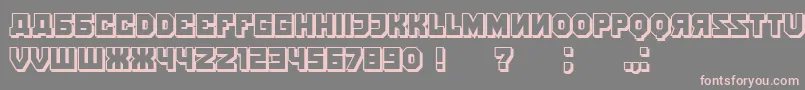 KalinkaShadow Font – Pink Fonts on Gray Background