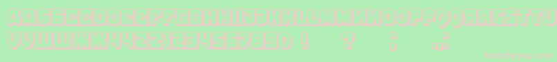 KalinkaShadow Font – Pink Fonts on Green Background