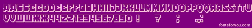 KalinkaShadow Font – Pink Fonts on Purple Background