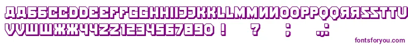 KalinkaShadow Font – Purple Fonts on White Background