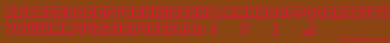 KalinkaShadow Font – Red Fonts on Brown Background