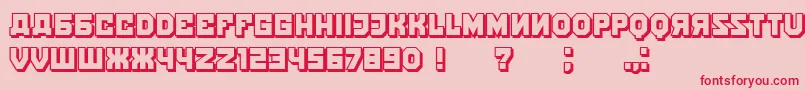 KalinkaShadow Font – Red Fonts on Pink Background
