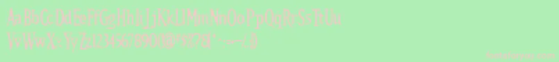 KALLAMAR Font – Pink Fonts on Green Background