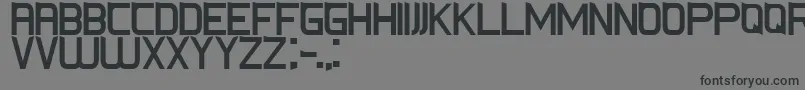 フォントCsFoxRegular – 黒い文字の灰色の背景