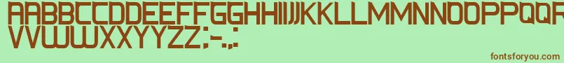 CsFoxRegular Font – Brown Fonts on Green Background