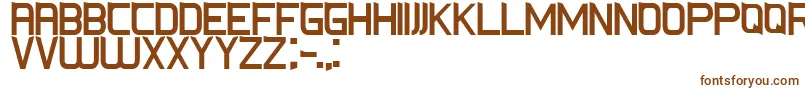 Шрифт CsFoxRegular – коричневые шрифты на белом фоне