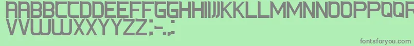 CsFoxRegular Font – Gray Fonts on Green Background