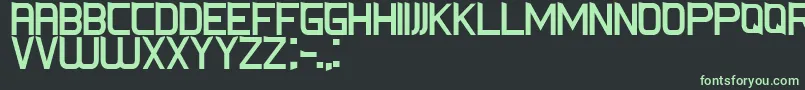 CsFoxRegular Font – Green Fonts on Black Background