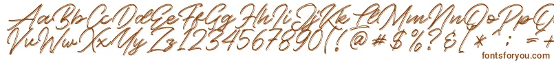 Kallisa Font – Brown Fonts on White Background