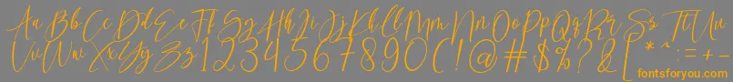 fuente kallita – Fuentes Naranjas Sobre Fondo Gris