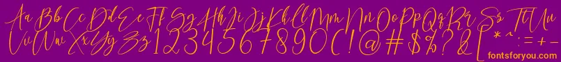fuente kallita – Fuentes Naranjas Sobre Fondo Morado