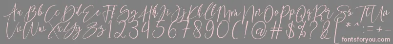More about kallita Font kallita Font – Pink Fonts on Gray Background