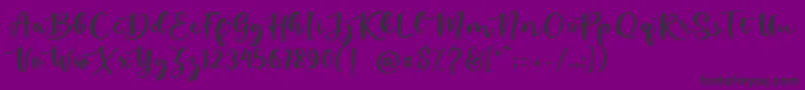 kallithea  Font – Black Fonts on Purple Background