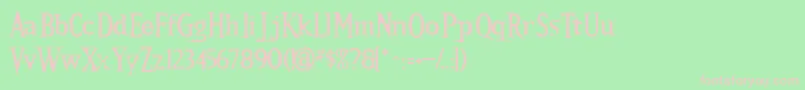 KALLS    Font – Pink Fonts on Green Background