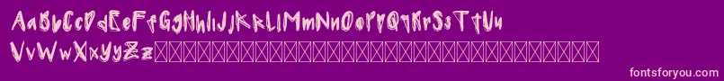 KALPA Font – Pink Fonts on Purple Background