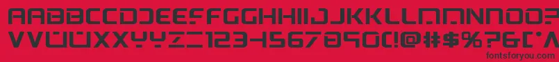 Psyonicboldexpand Font – Black Fonts on Red Background