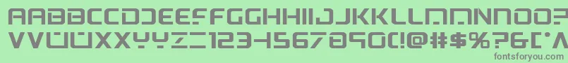 Psyonicboldexpand-Schriftart – Graue Schriften auf grünem Hintergrund