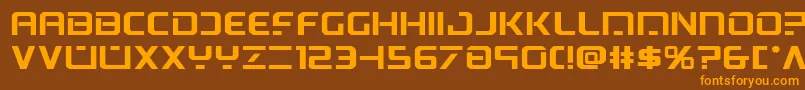 Psyonicboldexpand Font – Orange Fonts on Brown Background
