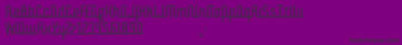 Kamalo Font – Black Fonts on Purple Background