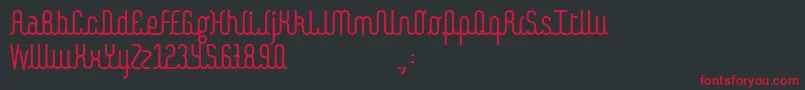 Kamalo Font – Red Fonts on Black Background