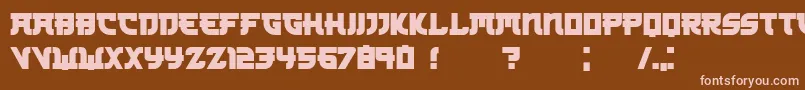 Шрифт Kamikaze – розовые шрифты на коричневом фоне