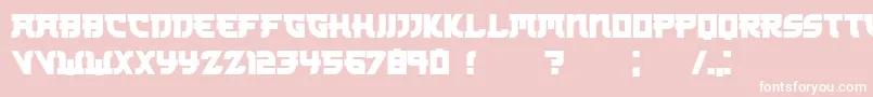 Kamikaze Font – White Fonts on Pink Background