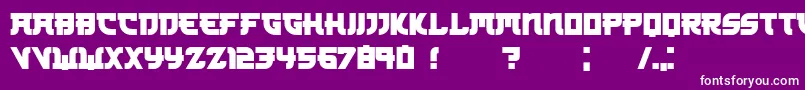 Kamikaze Font – White Fonts on Purple Background