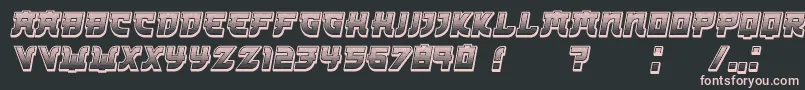 fuente Kamikaze3DGradient Italic – Fuentes Rosadas Sobre Fondo Negro