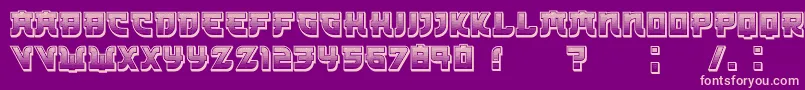 Kamikaze3DGradient Font – Pink Fonts on Purple Background