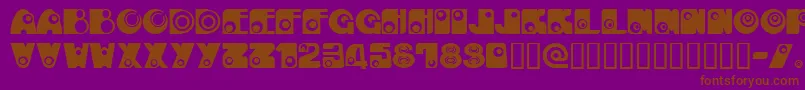 KAN E    Font – Brown Fonts on Purple Background