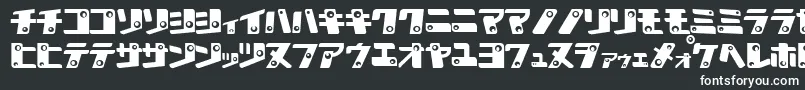 フォントKAN K    – 白い文字