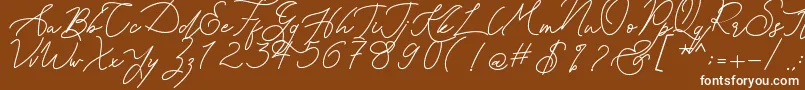 More about Kanaggawa Font Kanaggawa Font – White Fonts on Brown Background
