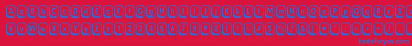 Betsy Font – Blue Fonts on Red Background