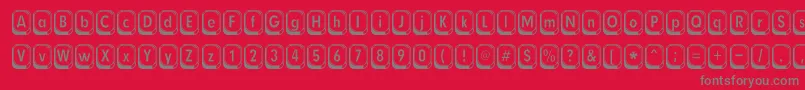 Betsy Font – Gray Fonts on Red Background