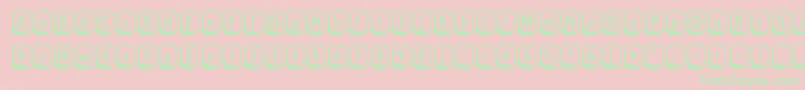 Betsy Font – Green Fonts on Pink Background