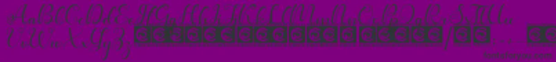 Kanaya PersonalUse Font – Black Fonts on Purple Background
