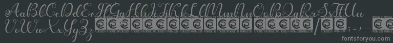 Kanaya PersonalUse Font – Gray Fonts on Black Background