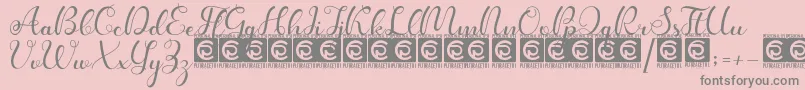 Więcej informacji o czcionce Kanaya PersonalUse Czcionka Kanaya PersonalUse – szare czcionki na różowym tle