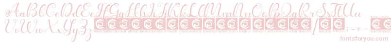 Kanaya PersonalUse Font – Pink Fonts on White Background