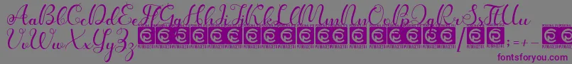 Kanaya PersonalUse-Schriftart – Violette Schriften auf grauem Hintergrund