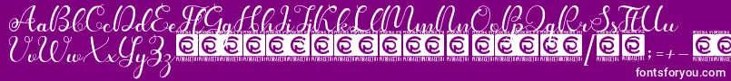 Kanaya PersonalUse Font – White Fonts on Purple Background