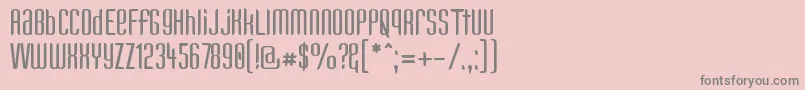 フォントKANDUN   – ピンクの背景に灰色の文字