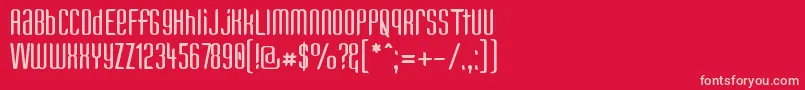 KANDUN   Font – Pink Fonts on Red Background