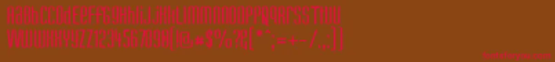 KANDUN   Font – Red Fonts on Brown Background